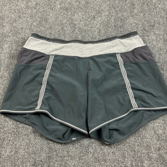 lululemon athletica Pants - LULULEMON Women’s Run: The Fastest Short Coal/Heathered Coal Wee Stripe size: 8